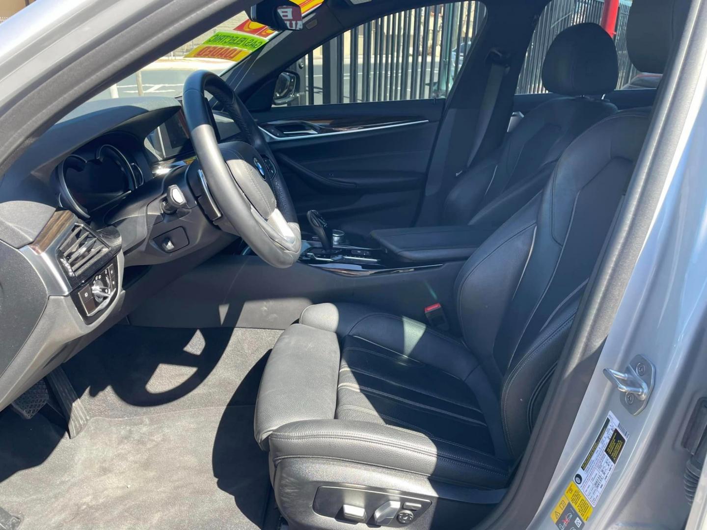2018 SILVER /BLACK BMW 5-Series 530e iPerformance (WBAJA9C55JB) with an 2.0L L4 DOHC 16V TURBO HYBRID engine, 8A transmission, located at 744 E Miner Ave, Stockton, CA, 95202, (209) 944-5770, 37.956863, -121.282082 - PLUS TAXES AND FEES - Photo#6